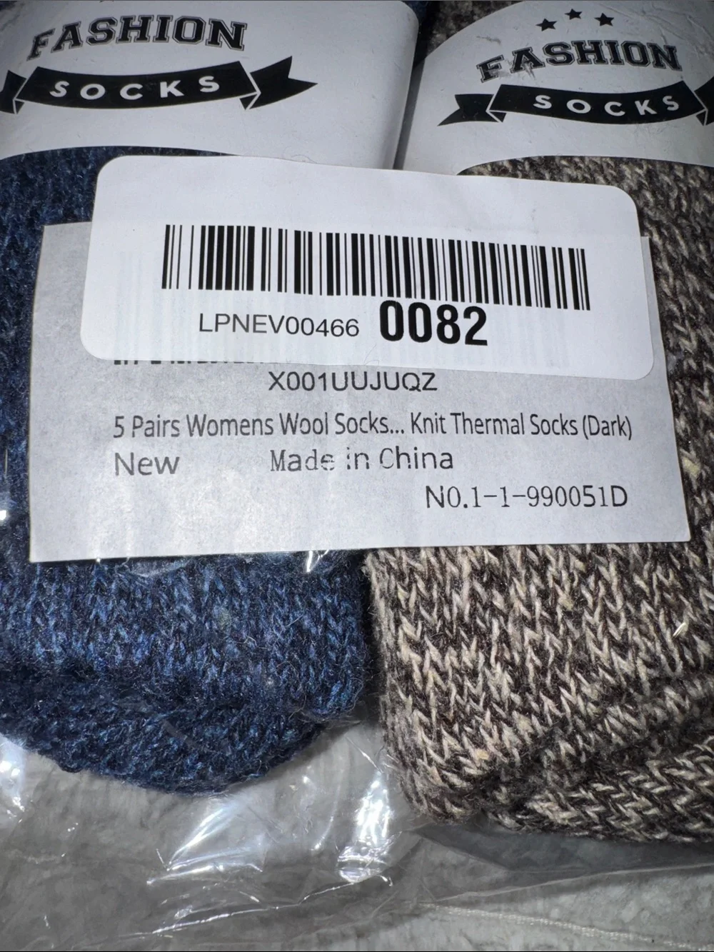 Cozy Marled Crew Socks - 5-Pack in Neutral Tones